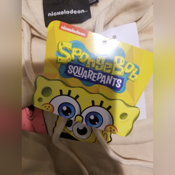 Men's Nickelodeon SpongeBob SquarePants Graphic Pullover Sweatshirt - Tan - Picture 3 of 4